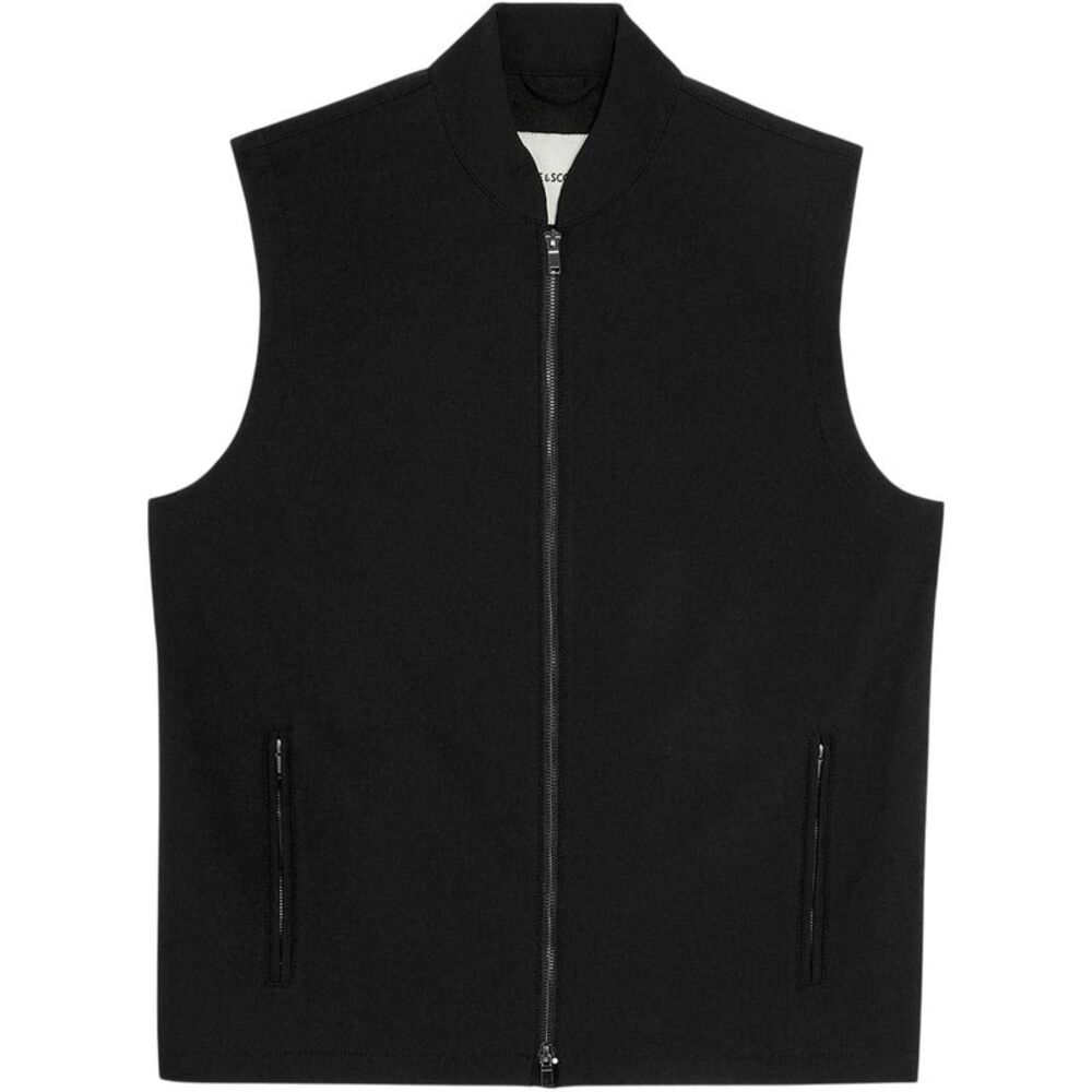 Lyle & Scott Mens Plain Full Zip Vest / Lacquer